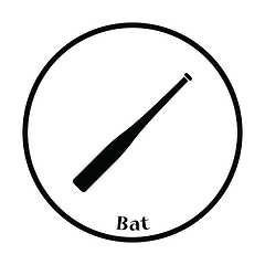 Image showing Baseball bat icon