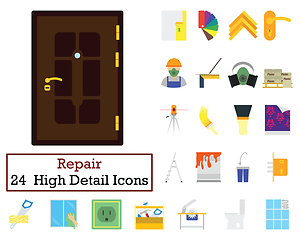 Image showing Set of 24 Housing repairs Icons