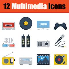 Image showing Multimedia  icon set