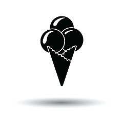 Image showing Ice-cream cone icon