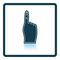 Image showing Fans foam finger icon