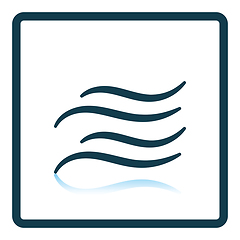 Image showing Water wave icon