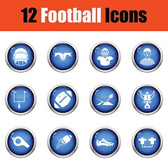 Image showing American football icon. 