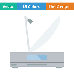 Image showing Satellite receiver with antenna icon