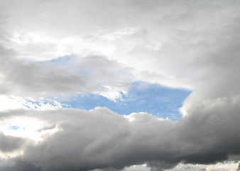 Image showing blue sky and white clouds