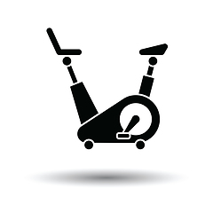 Image showing Exercise bicycle icon