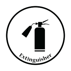 Image showing Fire extinguisher icon