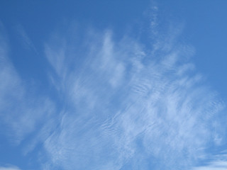 Image showing a blue sky and white clouds