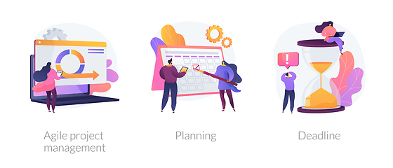 Image showing Agile estimating and planning vector concept metaphors