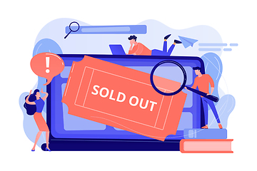 Image showing Sold-out event concept vector illustration.