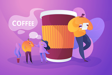 Image showing Coffee break concept vector illustration