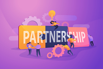 Image showing Partnership concept vector illustration