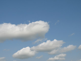 Image showing blue sky and white clouds