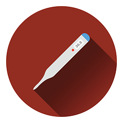 Image showing Medical thermometer icon