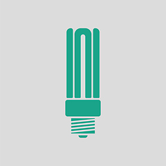 Image showing Energy saving light bulb icon