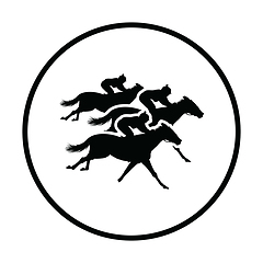 Image showing Horse ride icon