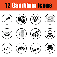 Image showing Gambling icon set