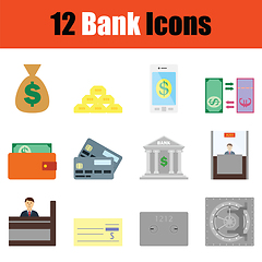 Image showing Bank icon set