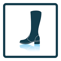 Image showing Autumn woman boot icon