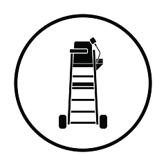 Image showing Tennis referee chair tower icon