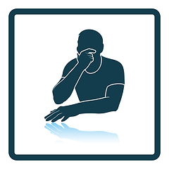 Image showing Thinking man icon