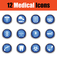 Image showing Medical icon set. 