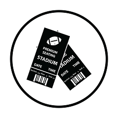 Image showing American football tickets icon