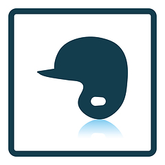 Image showing Baseball helmet icon