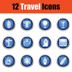 Image showing Travel icon set.  