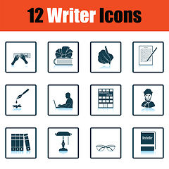 Image showing Set of writer icons