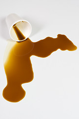 Image showing Spilled coffee