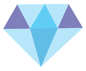 Image showing A sparkling precious diamond vector or color illustration