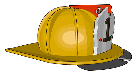 Image showing Importance of helmet object vector or color illustration