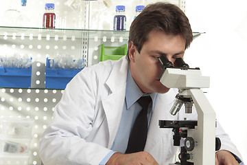 Image showing Research under the microscope