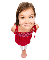 Image showing Portrait of a happy little girl