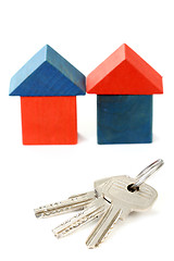 Image showing houses and keys