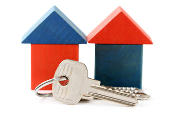 Image showing houses and keys