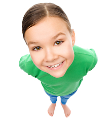 Image showing Portrait of a funny little girl