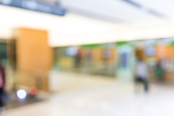 Image showing Shopping center blurred background