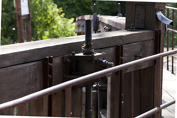 Image showing Old canal, close-up