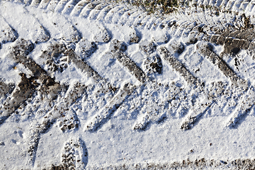 Image showing Road in winter