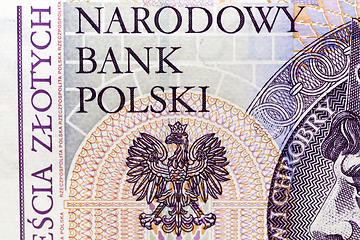 Image showing Polish banknotes, close-up
