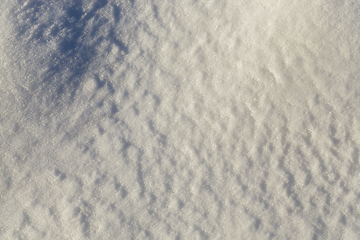 Image showing Snow drifts in winter