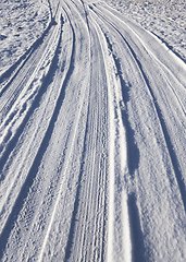 Image showing Snow on the road