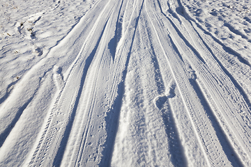 Image showing Road in the winter season