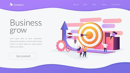 Image showing Goals landing page concept