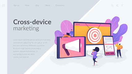 Image showing Multi device targeting landing page template.