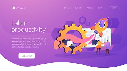 Image showing Productivity landing page concept