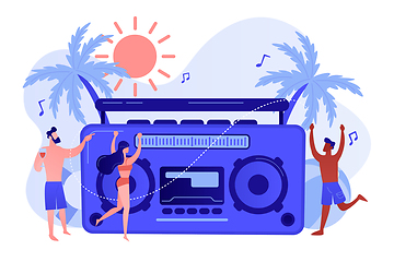 Image showing Beach party concept vector illustration.
