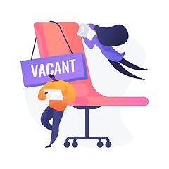 Image showing Vacant job vector concept metaphor